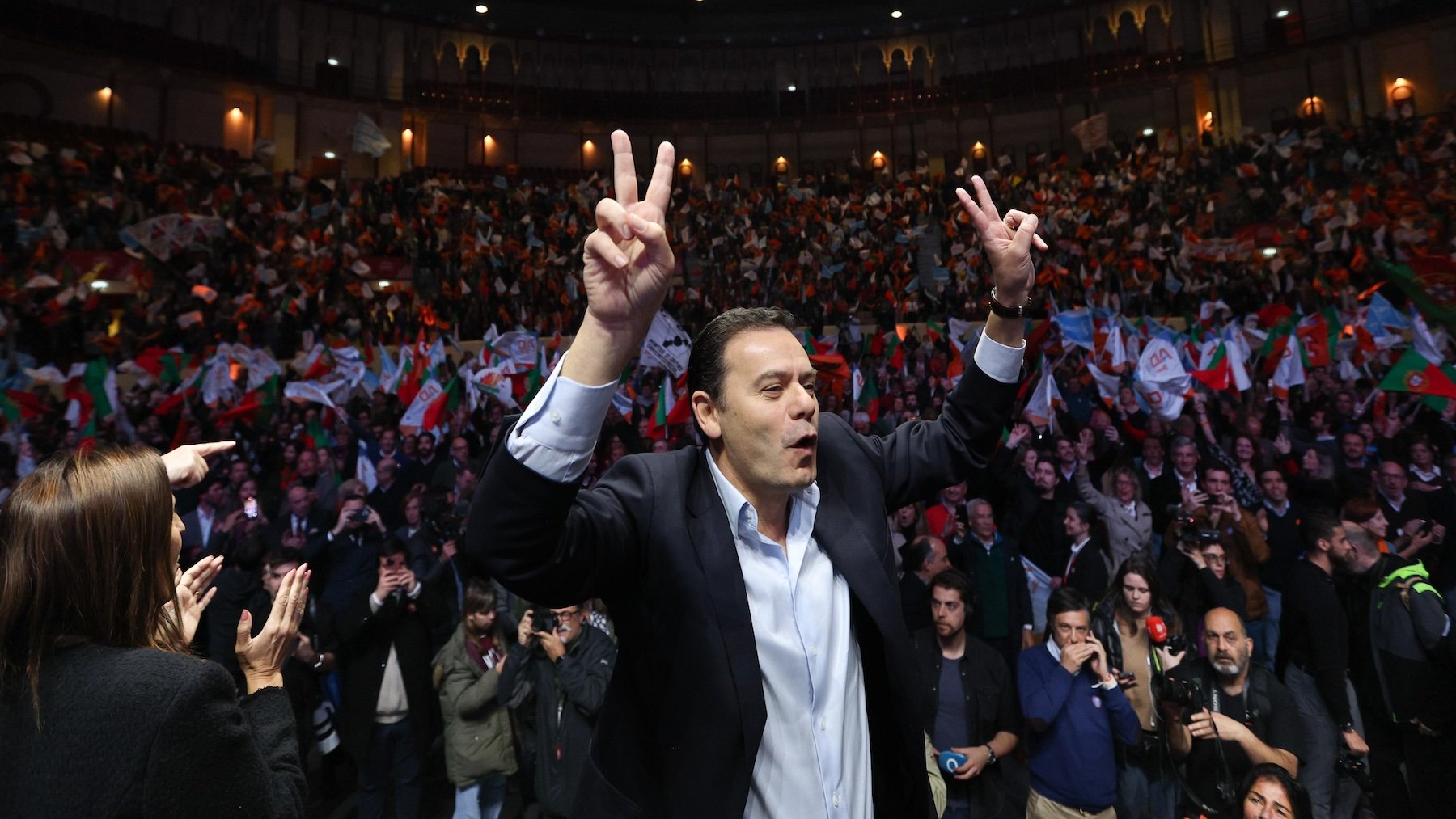 El conservador Luís Montenegro, vencedor de las elecciones en Portugal.
