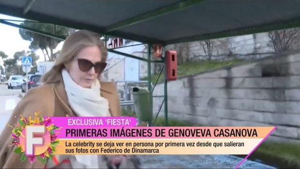 Fiesta emitió las primeras imágenes de Genoveva Casanova tras meses intentando ocultarse de los medios (Mediaset).