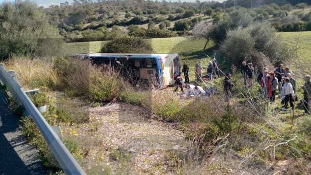 accidente Mallorca, autocar Imserso, turistas, Son Servera, Sant Llorenç