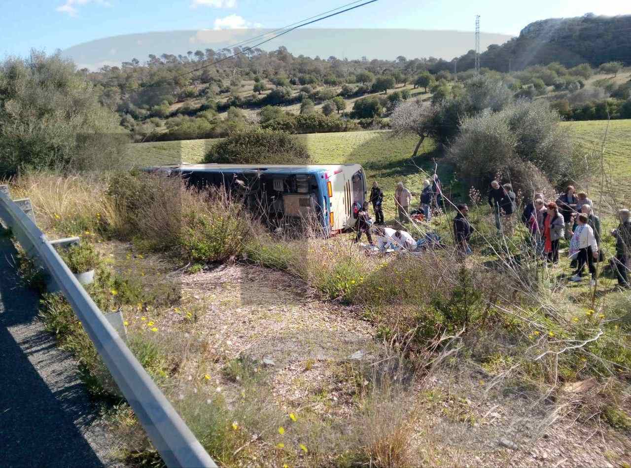 Accidente de un autocar del IMSERSO.