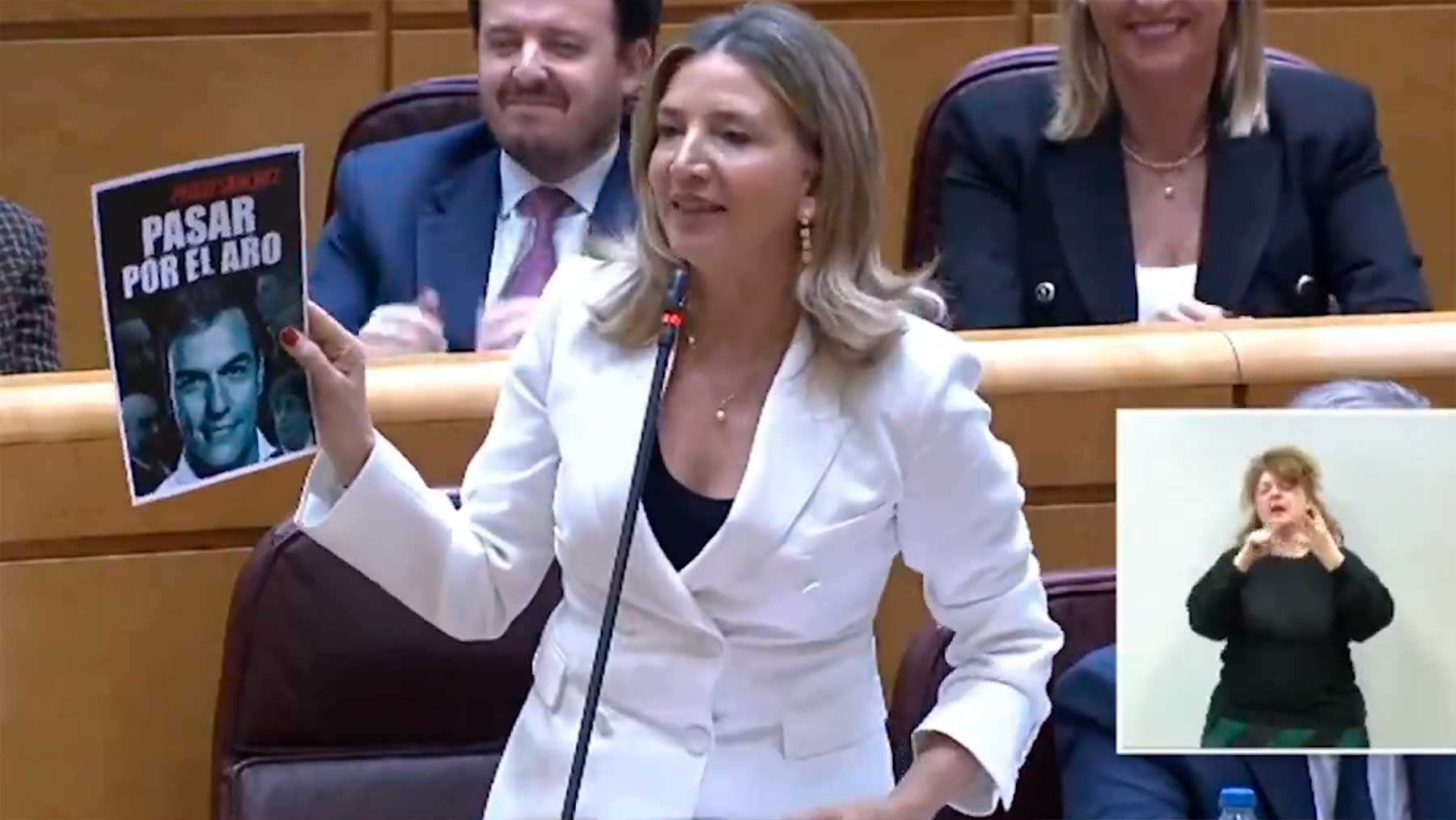 La portavoz del PP en el Senado, Alicia García.