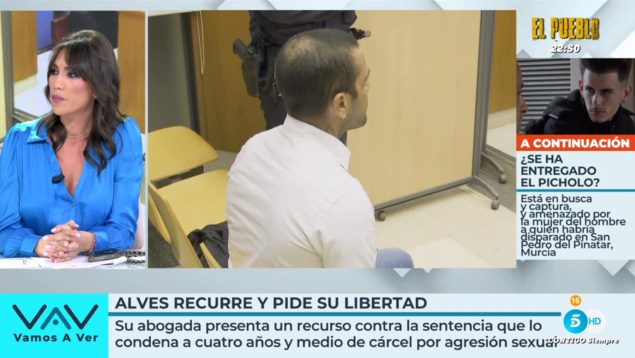 Patricia Pardo comenta las últimas novedades del 'caso Alves' en 'Vamos a ver' (Telecinco).