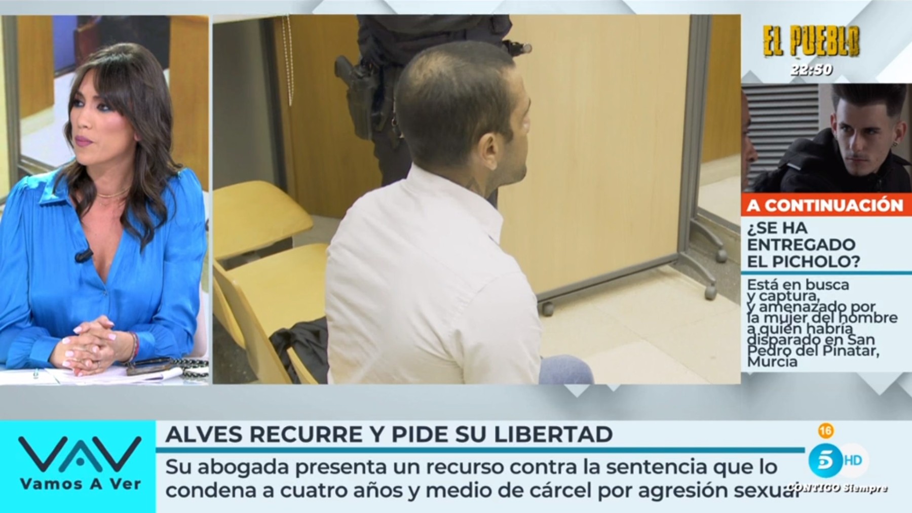Patricia Pardo comenta las últimas novedades del ‘caso Alves’ en ‘Vamos a ver’ (Telecinco).