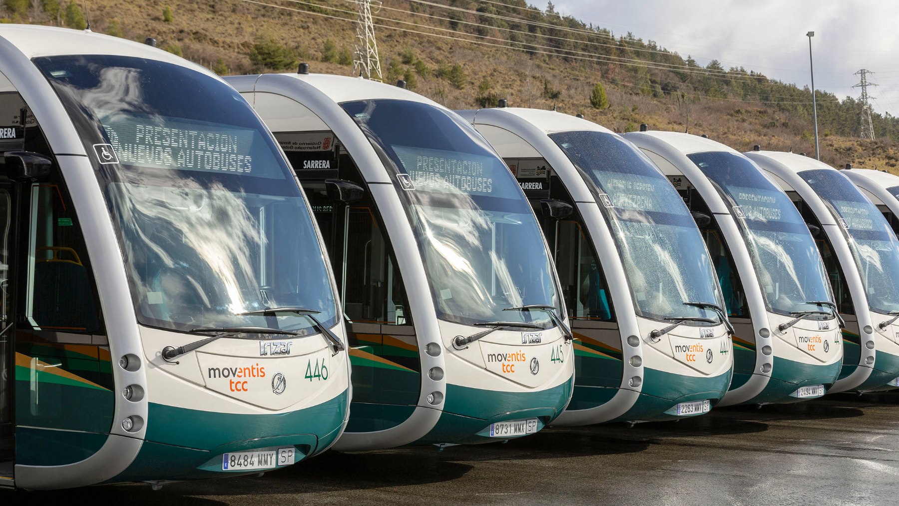 Presentación de autobuses eléctricos en Pamplona