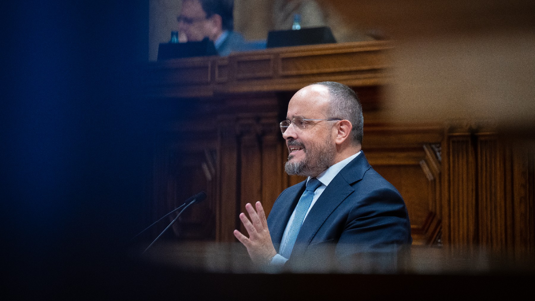 Alejandro Fernández en el Parlament. (Foto: EP)