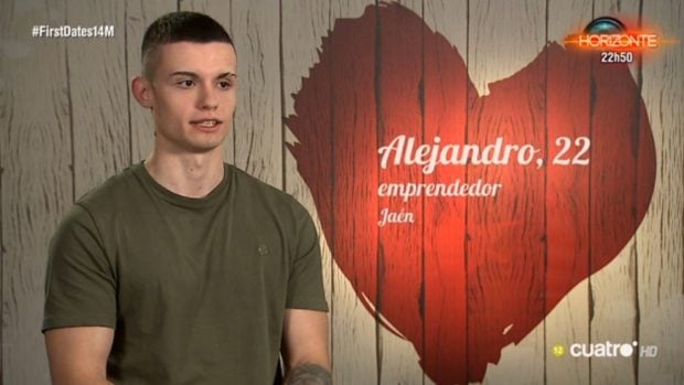 Alejandro en 'First Dates'. (Mediaset)