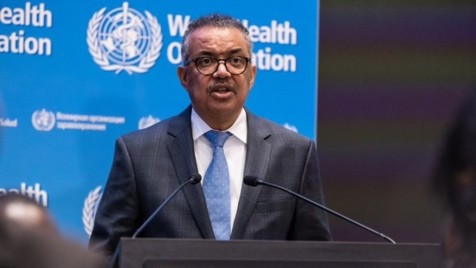 El director general de la Organización de la Salud (OMS), el doctor Tedros Adhanom.