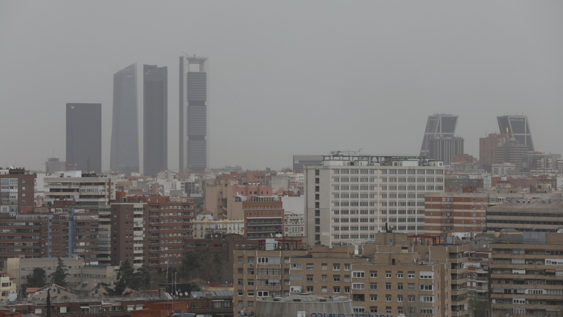 Imagen de un episodio de calima en Madrid. (Foto: Ep)