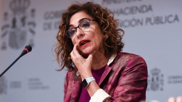 La vicepresidenta y ministra de Hacienda, María Jesús Montero, telefónica, sepi