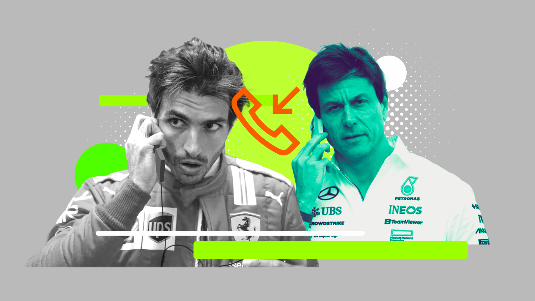 Carlos Sainz y Mercedes se marcan de cerca