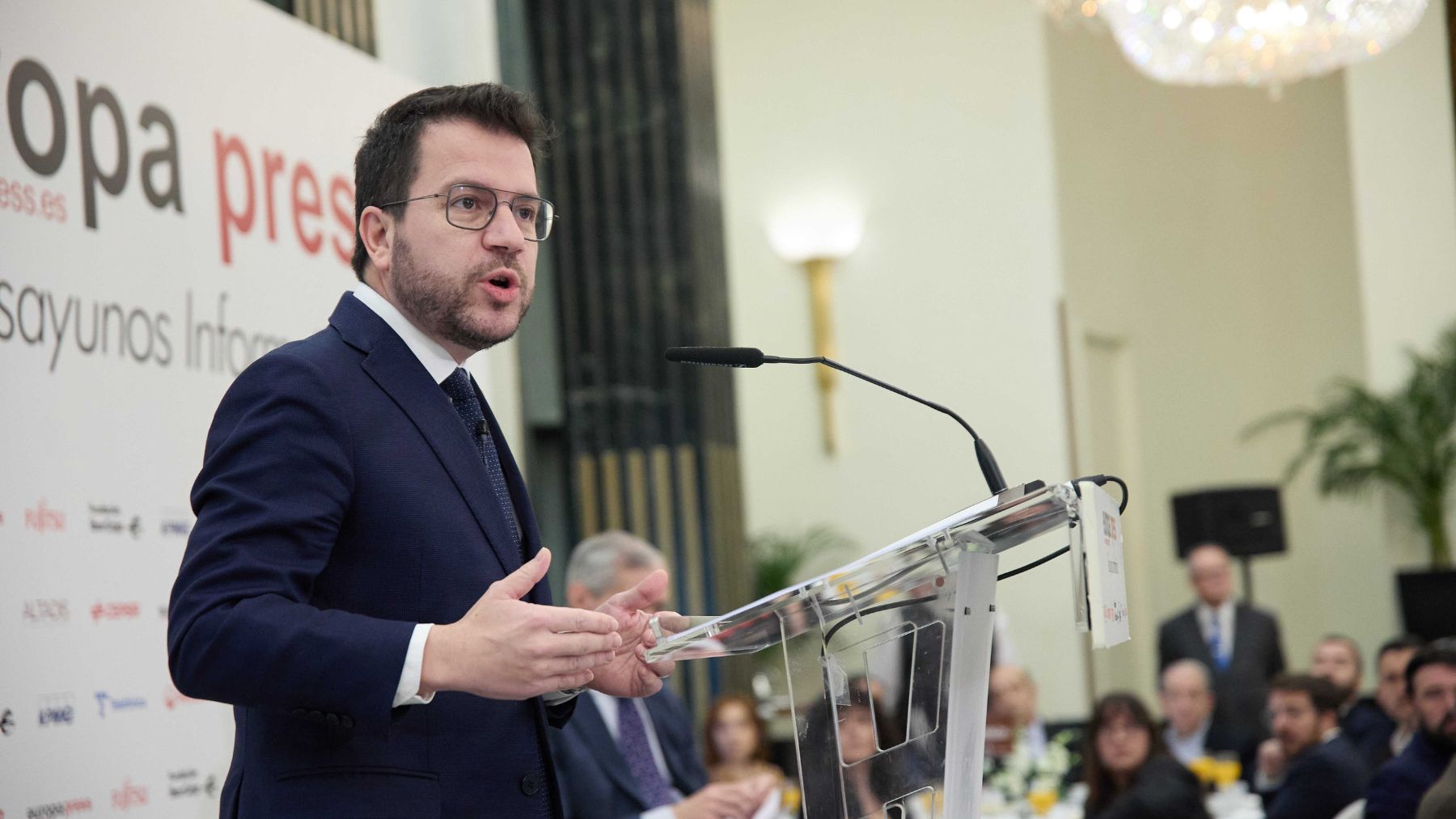 El presidente de la Generalitat, Pére Aragonés. (Foto: EP)