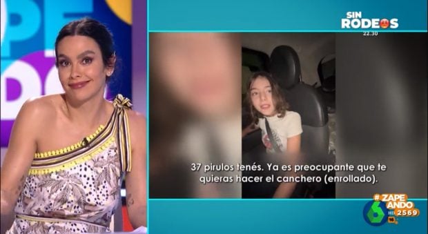 Cristina Pedroche opina sobre el vídeo viral en Zapeando. (Atresmedia)