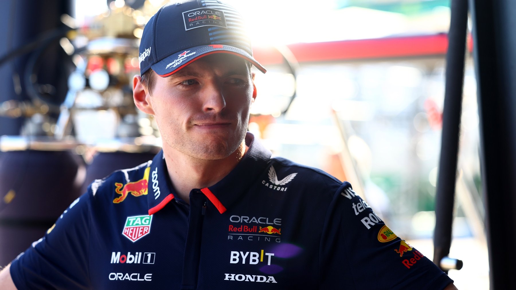 Max Verstappen, durante su charla con los medios. (Getty)