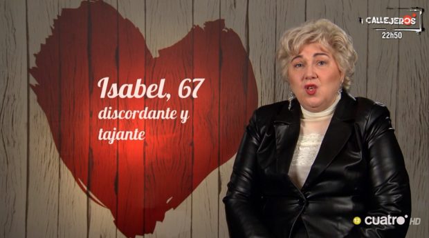 Isabel en 'First Dates'. (Mediaset)