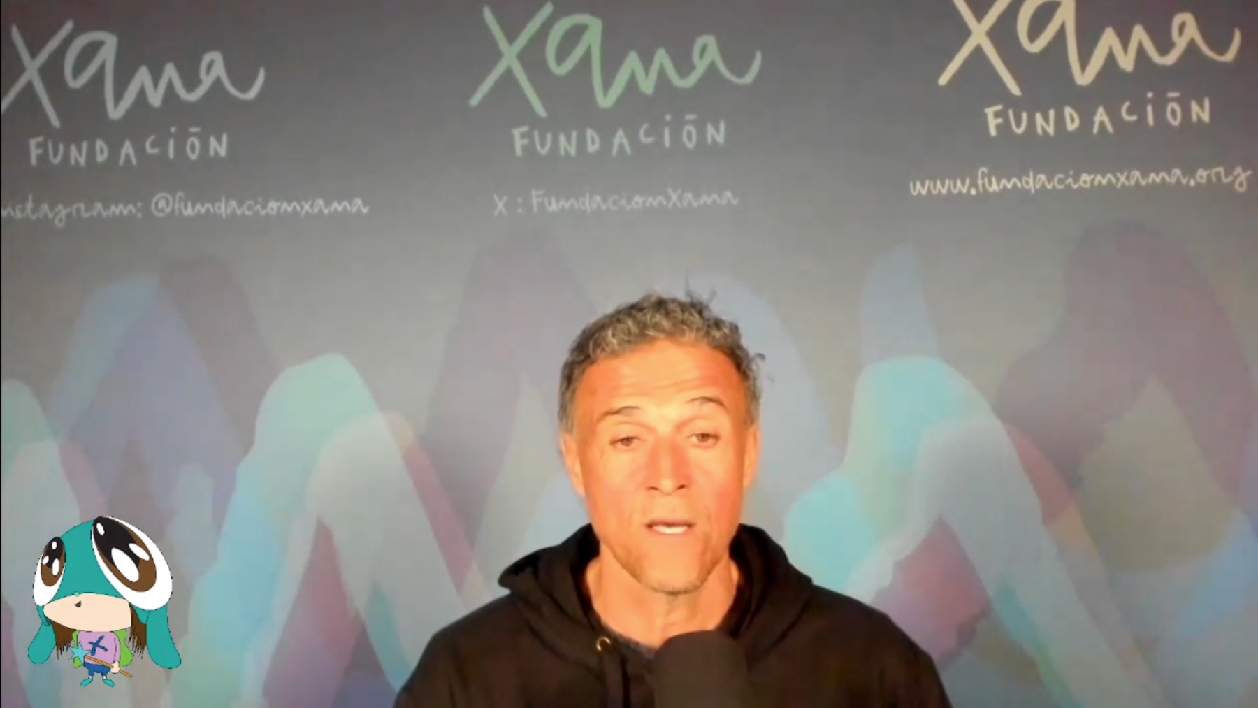 Luis Enrique presenta la Fundación Xana.