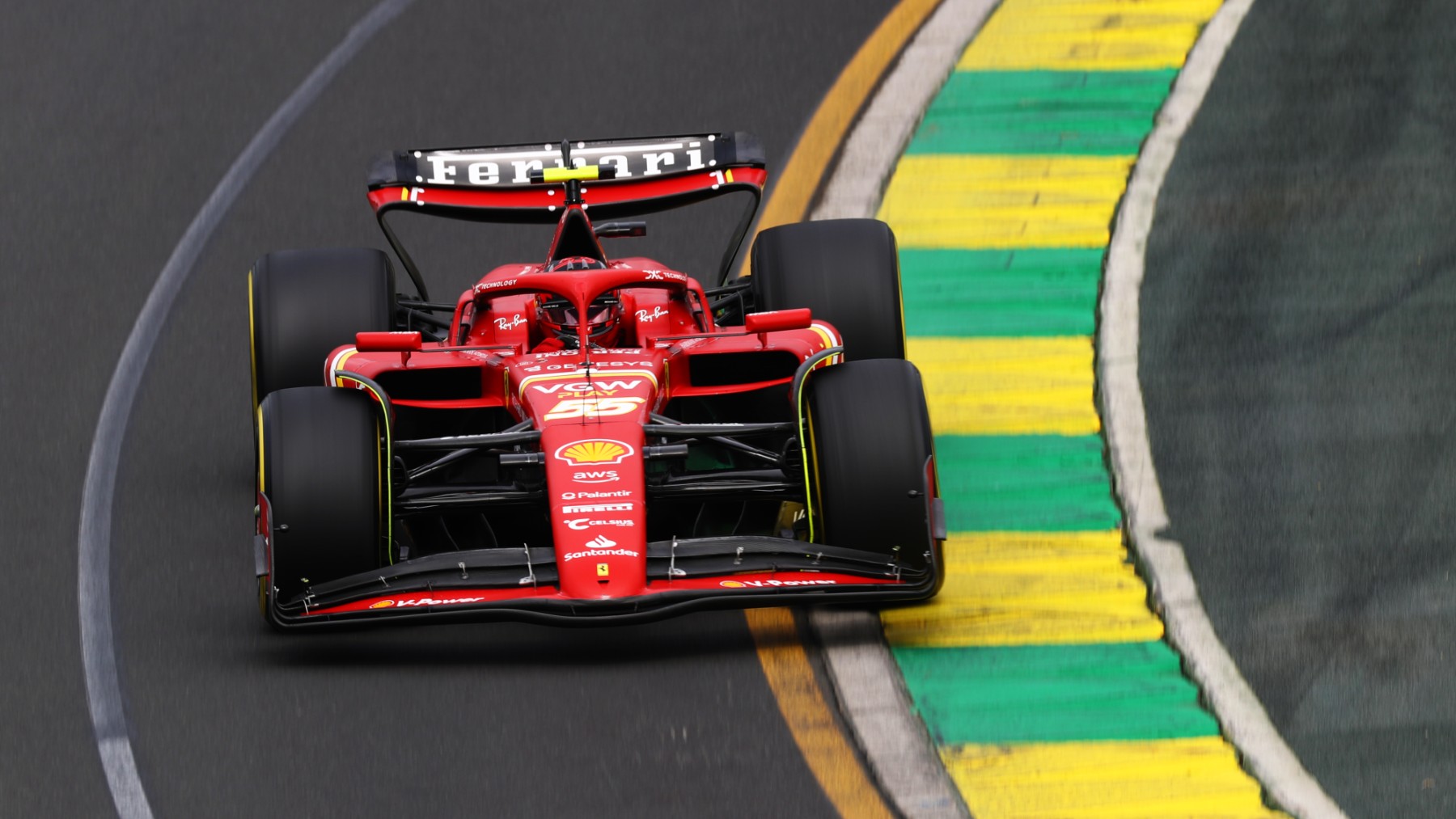 Carlos Sainz en la clasificación del GP de Australia de F1. (Getty)