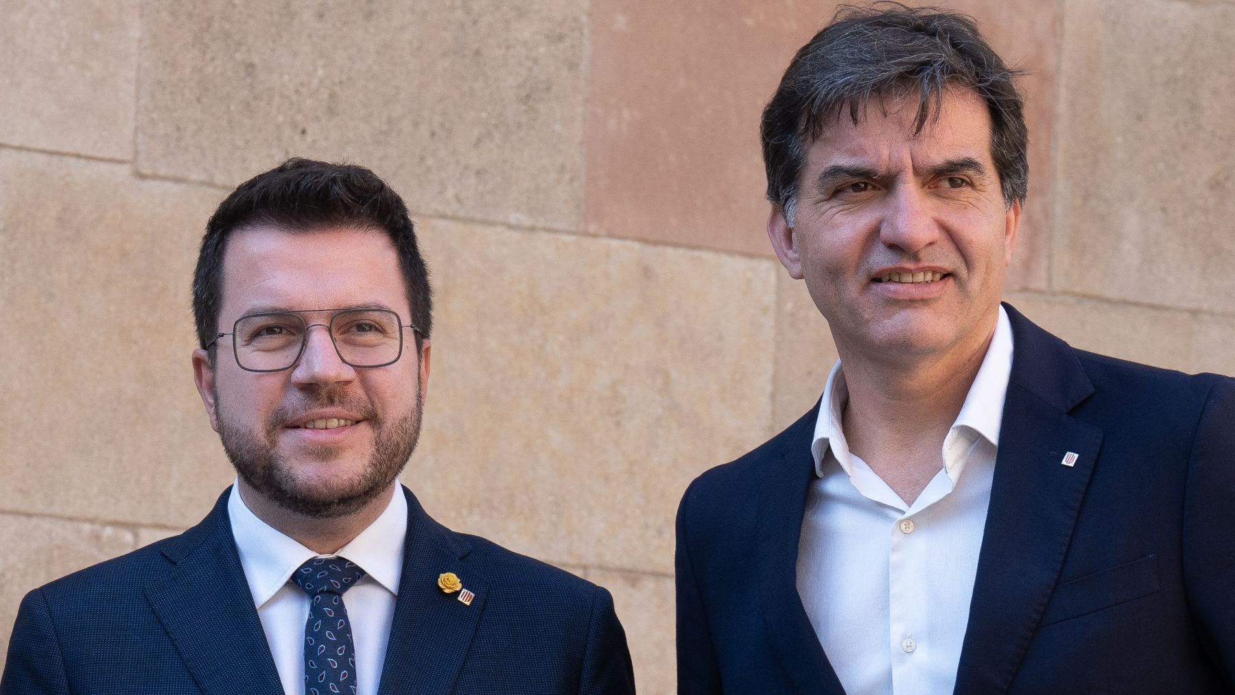 Pere Aragonés y Sergi Sabrià (Foto: Europa Press).