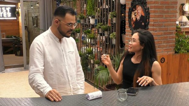 Fernando y Anghie en 'First Dates'. (Mediaset)