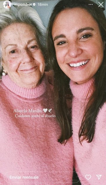 Marilis junto a su nieta, Marta Pombo. (Instagram)