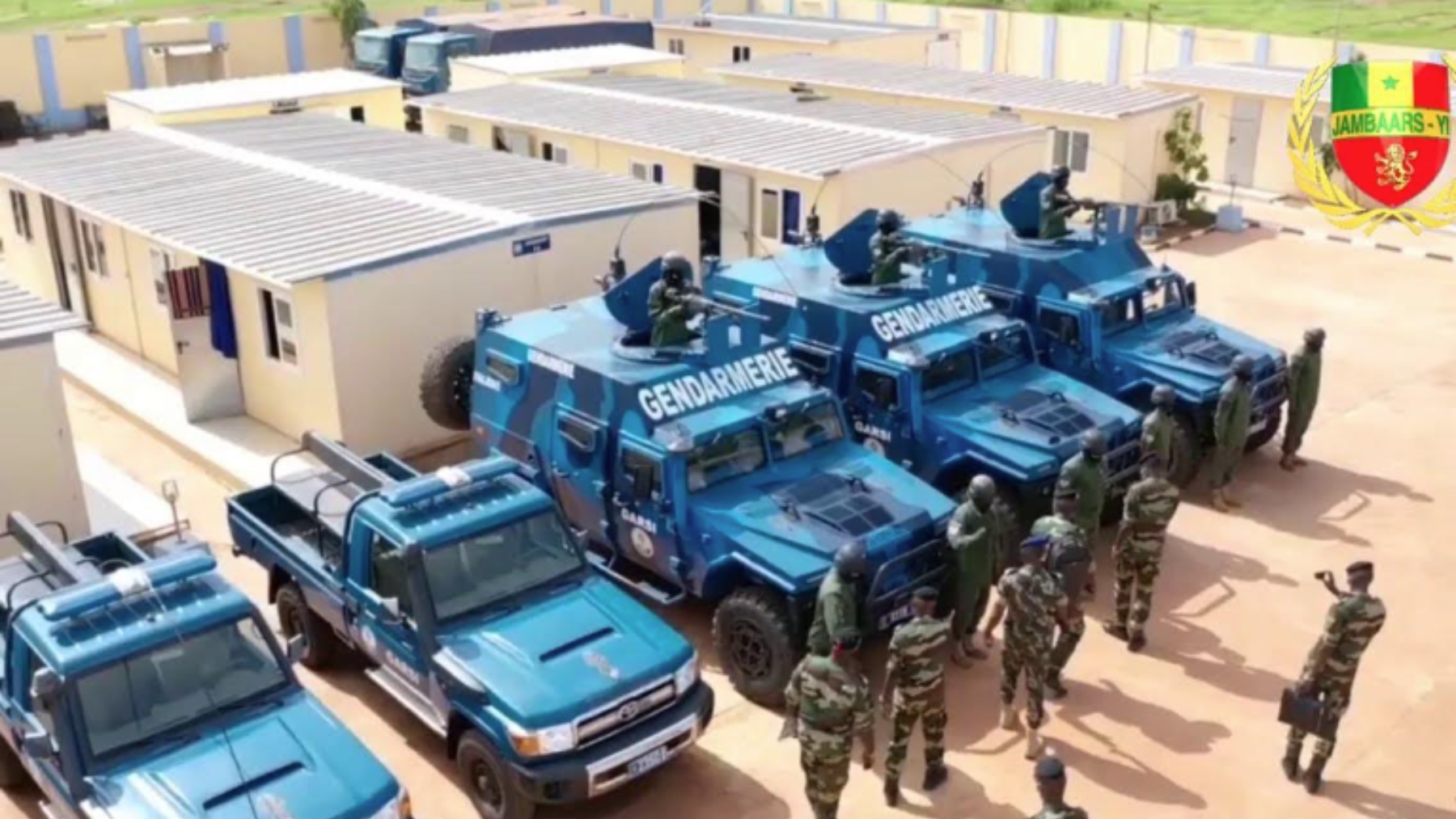 Vehículos policiales entregados por España a Senegal.