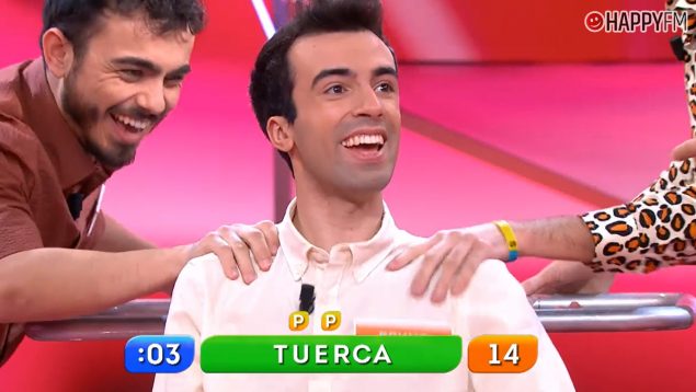 Los Mozos de Arousa en la prueba Complicidad ganadora de Reacción en cadena. (Mediaset)