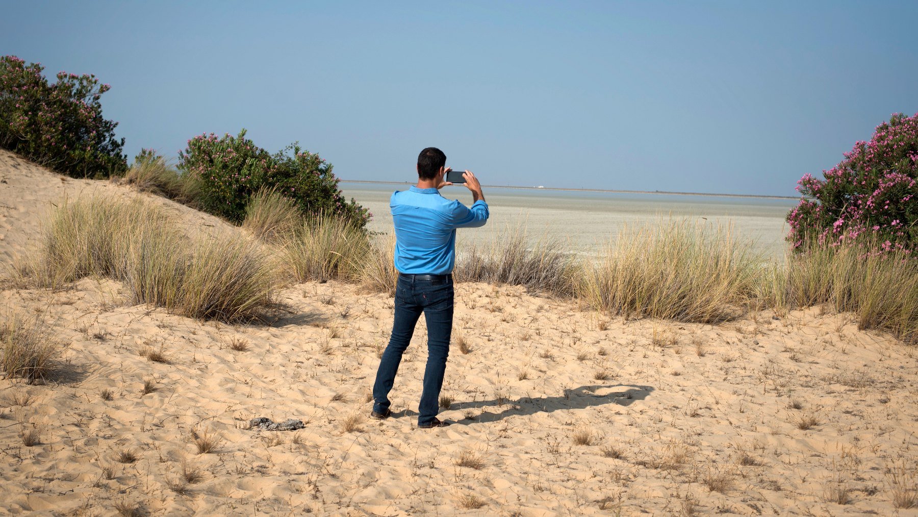 Pedro Sánchez en Doñana en 2018.