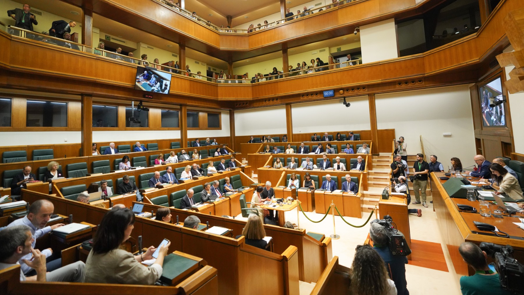 Vista general del Parlamento vasco. (Foto: Ep)
