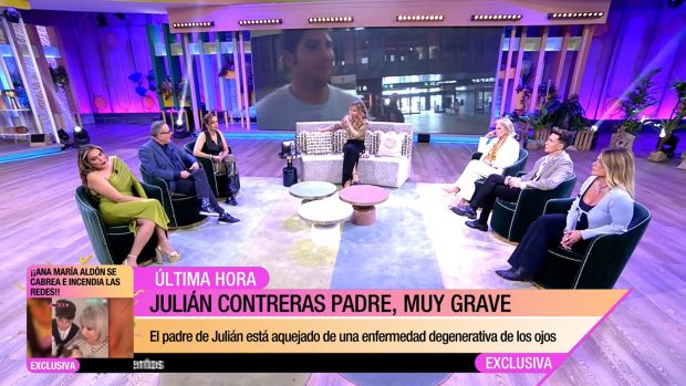 Los Colaboradores de Fiesta han desvelado la enfermedad que sufre Julián Contreras padre, el que fuera marido de Carmina Ordoñez (Mediaset).