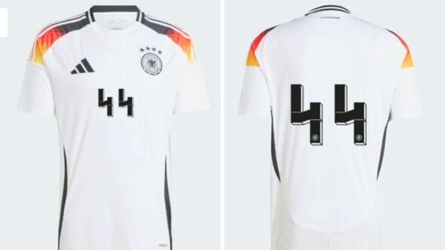 La camiseta de Alemania con el dorsal ’44’.