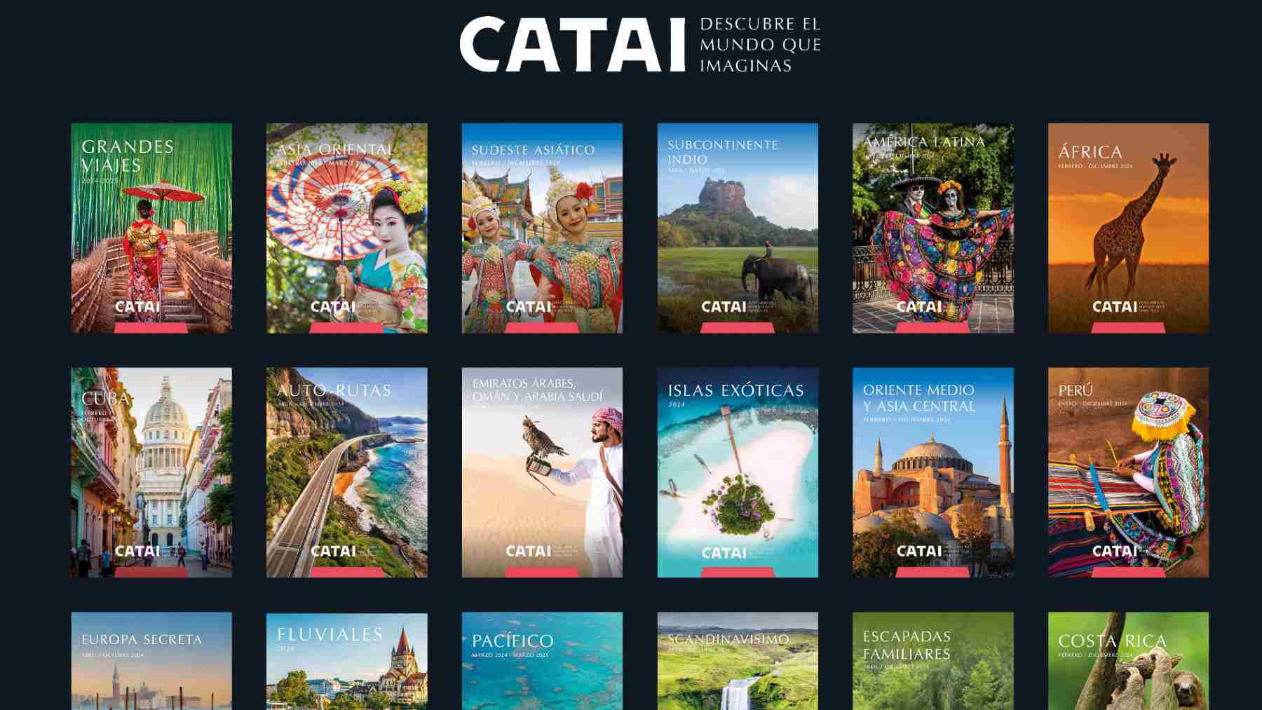 CATAI presenta su catálogo de grandes viajes 2024-2025.