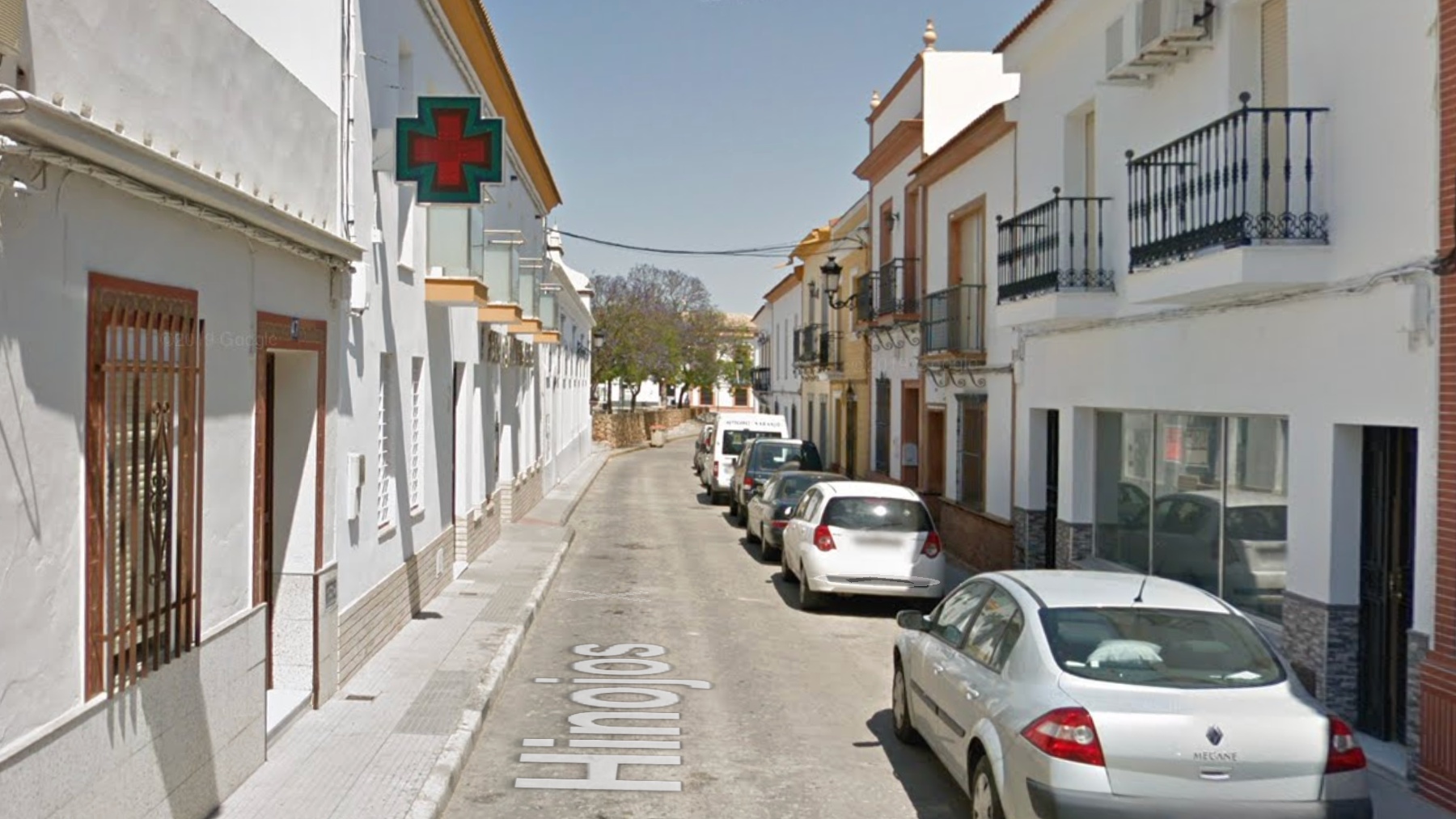 Farmacia Don Isabelo de Rociana del Condado (Huelva), lugar de los hechos.