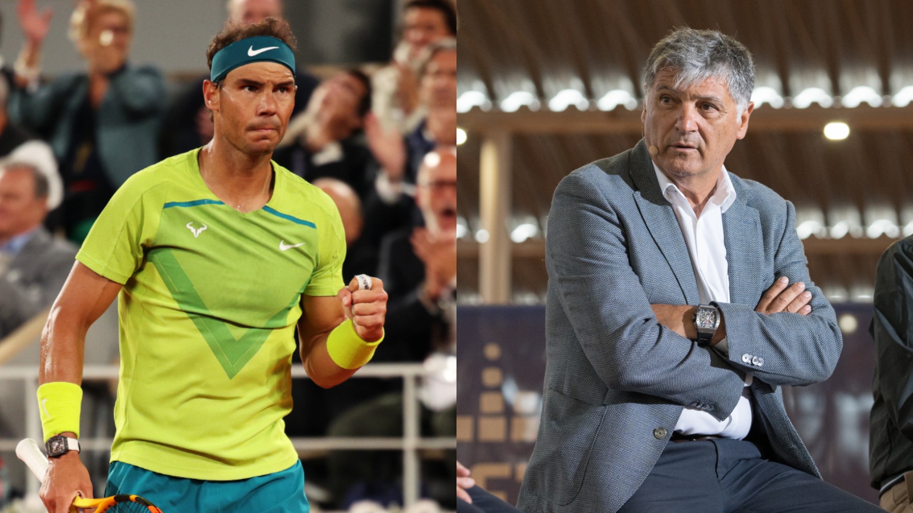Rafa Nadal y Toni Nadal.