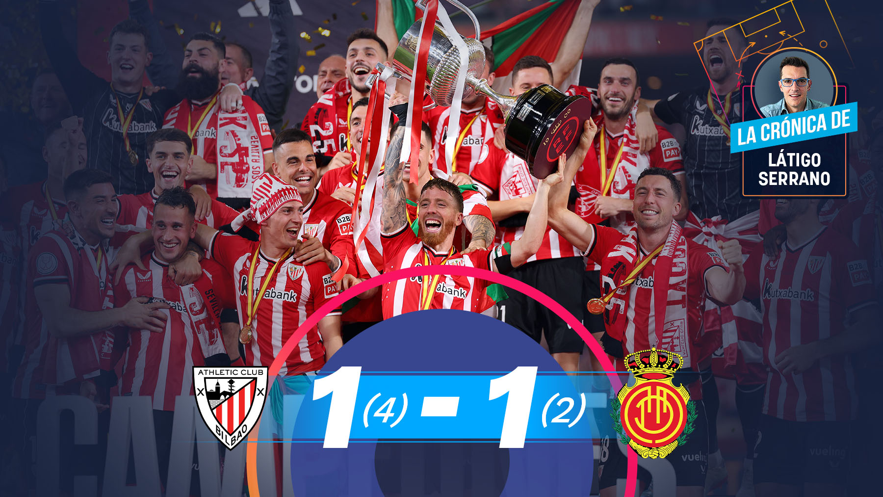El Athletic ganó la Copa del Rey en Sevilla.