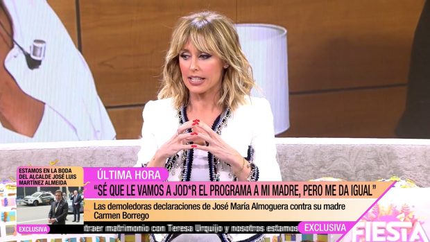 Emma García no ha dudado en dar su opinión en el conflicto entre Carmen Borrego y su hijo Jose María (Mediaset).