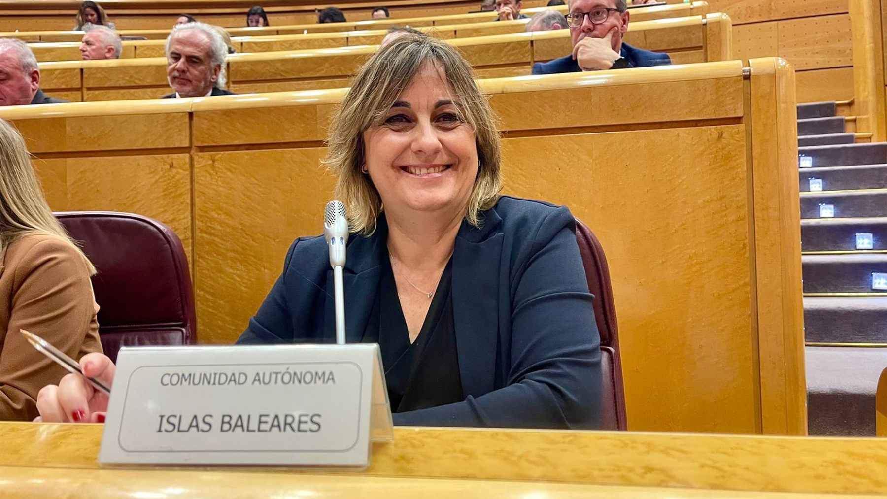 La consellera de Presidencia y Administraciones Públicas, Antònia Maria Estarellas.