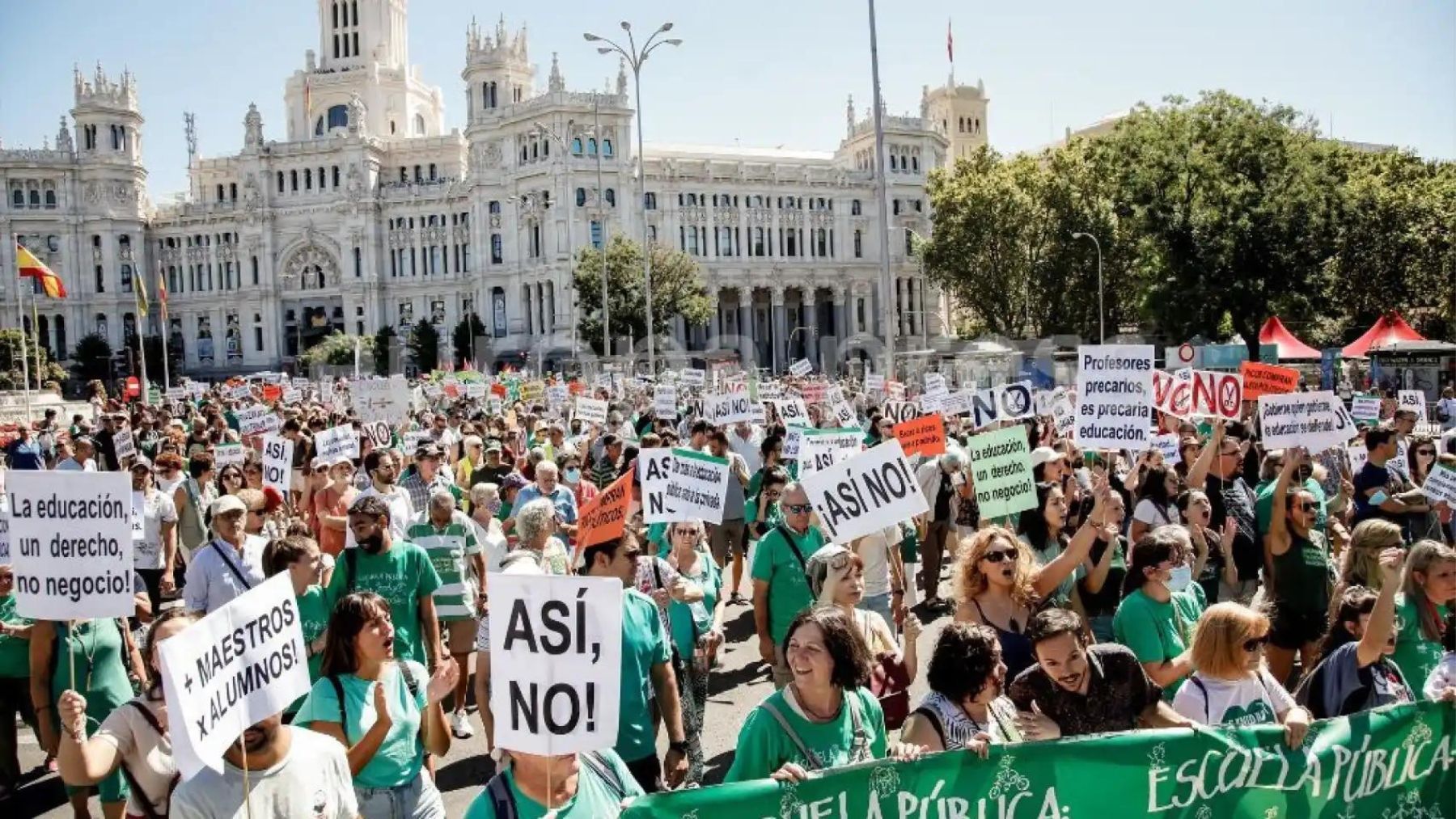 Marea Verde en Madrid (FOTO: EP).