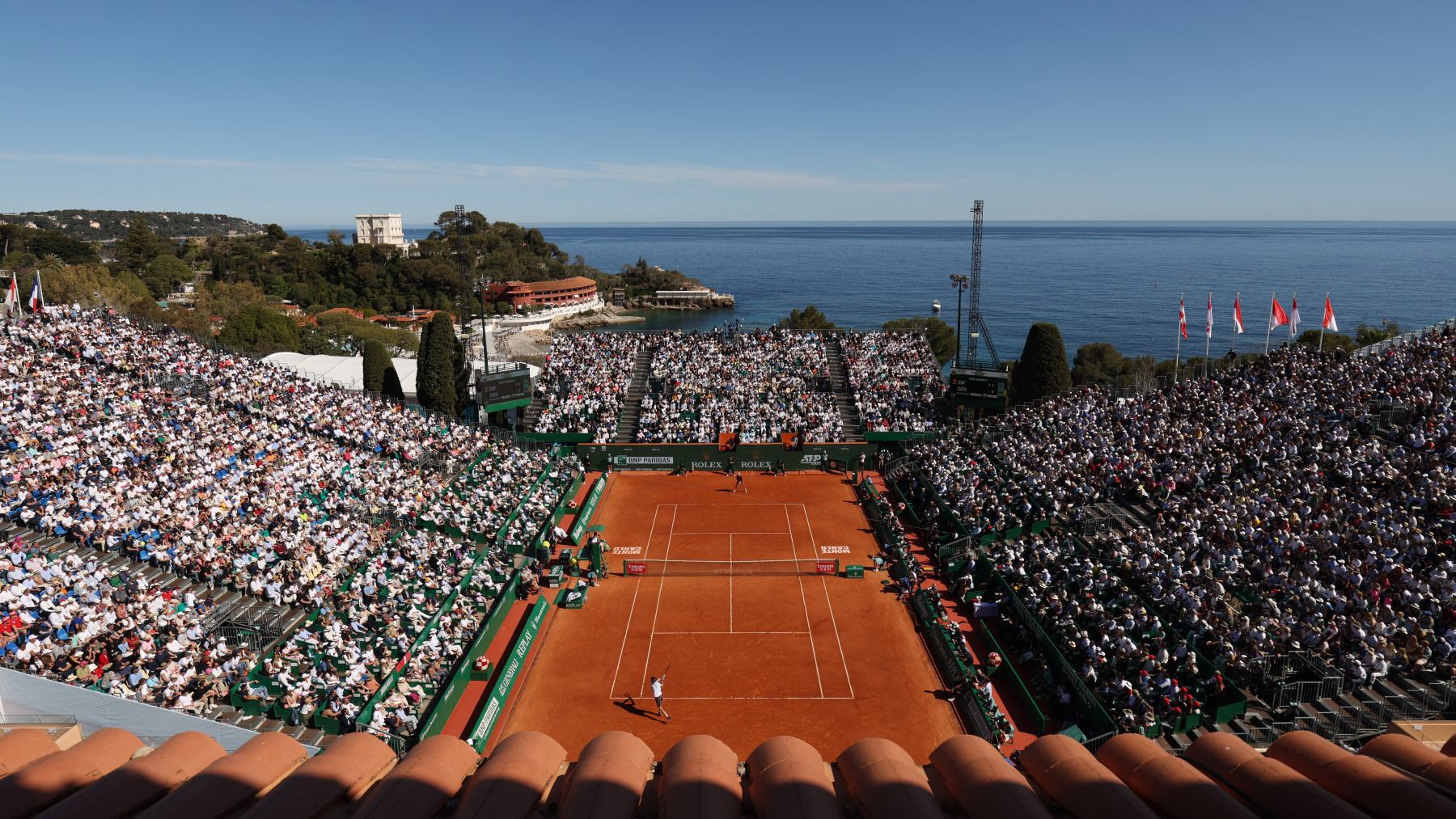 Imagen de la pista central del Masters 1000 de Montecarlo. (Getty)