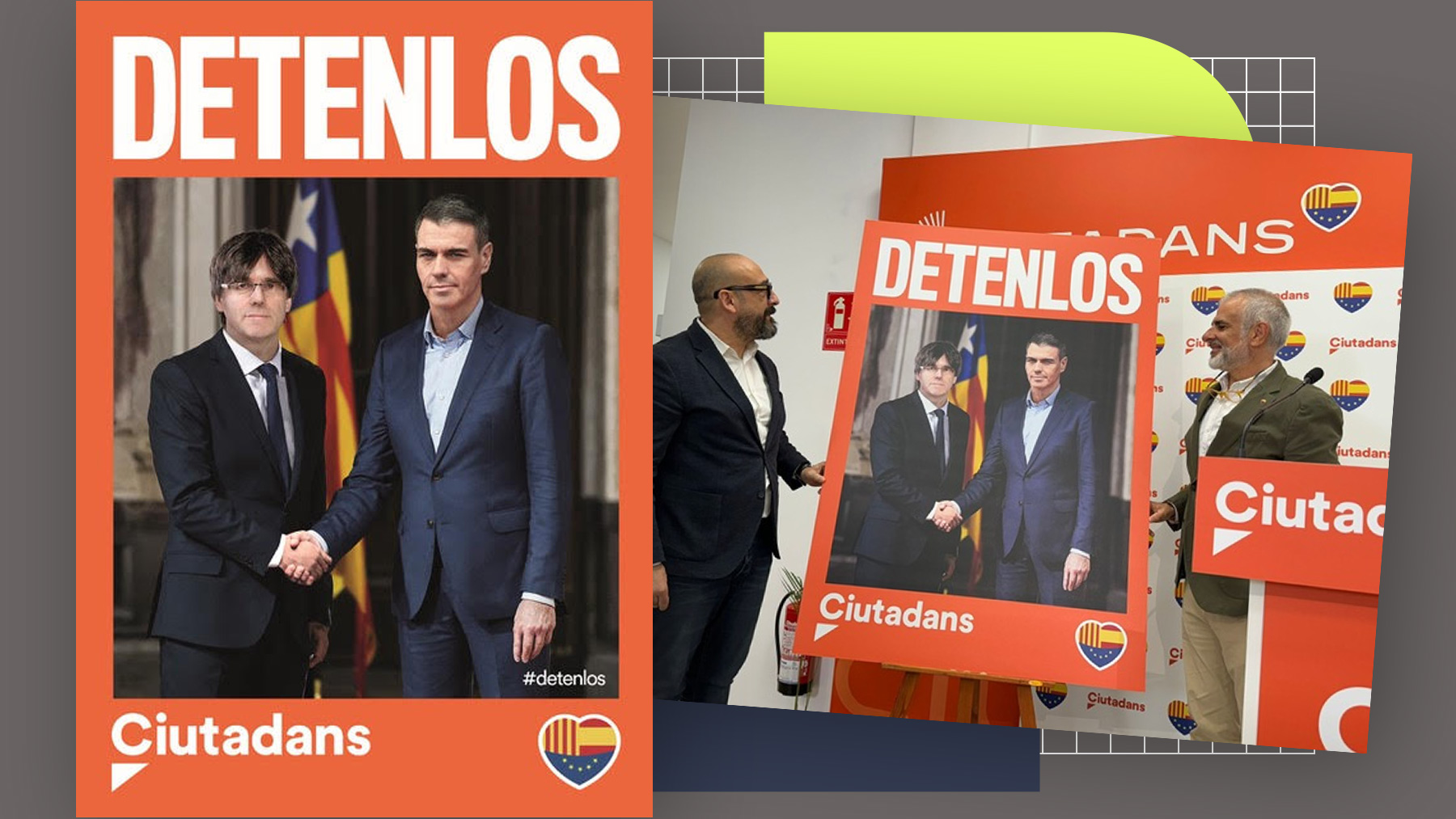 El cartel electoral de Ciudadanos para las catalanas.