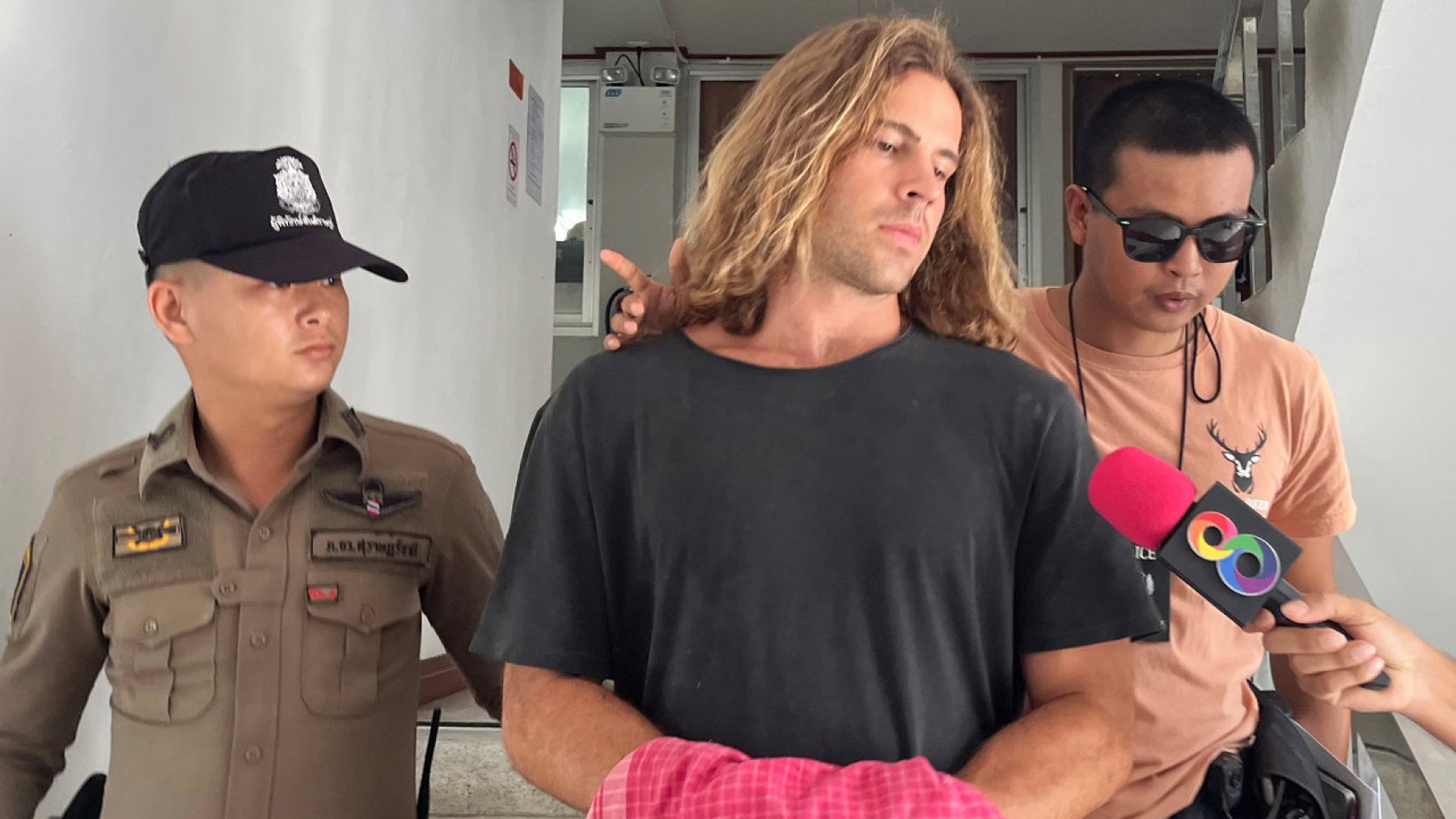 Daniel Sancho, detenido por la Policía de Tailandia.