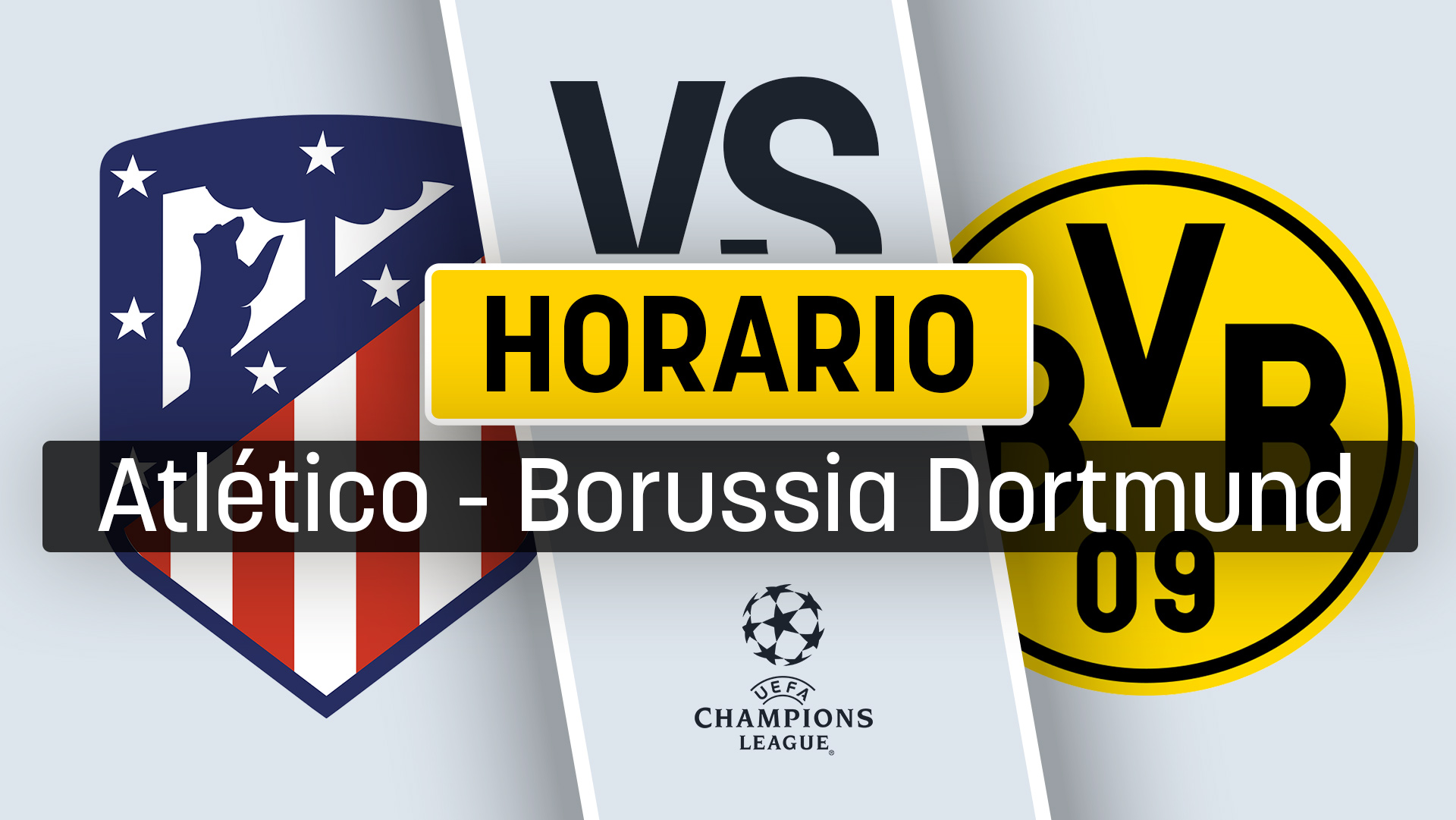 Horario Atlético – Dortmund: dónde ver y a qué hora es el partido de la Champions League en directo.