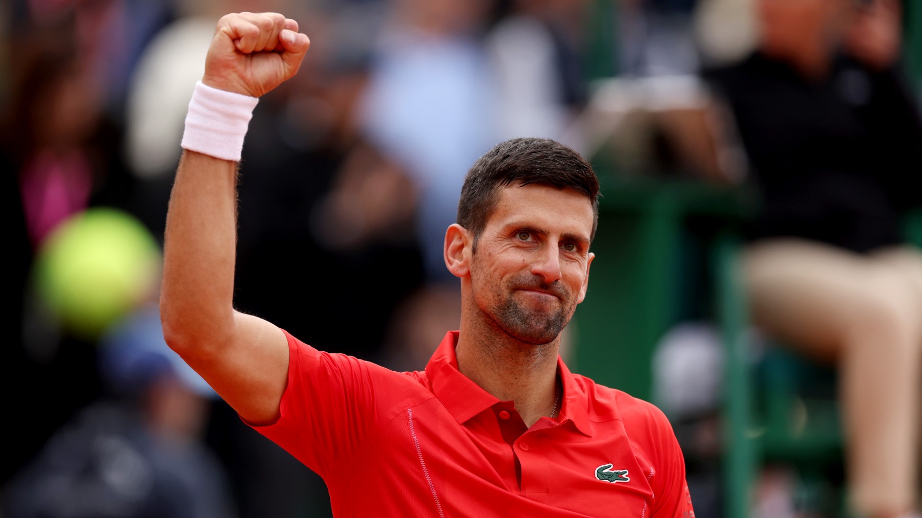 Novak Djokovic celebra la victoria en Montecarlo. (Getty)