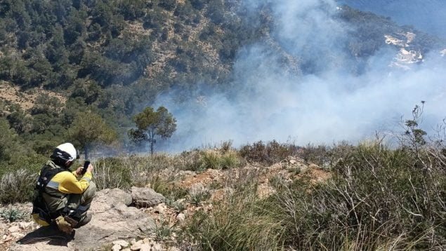 Incendio en Costa de los Pinos.