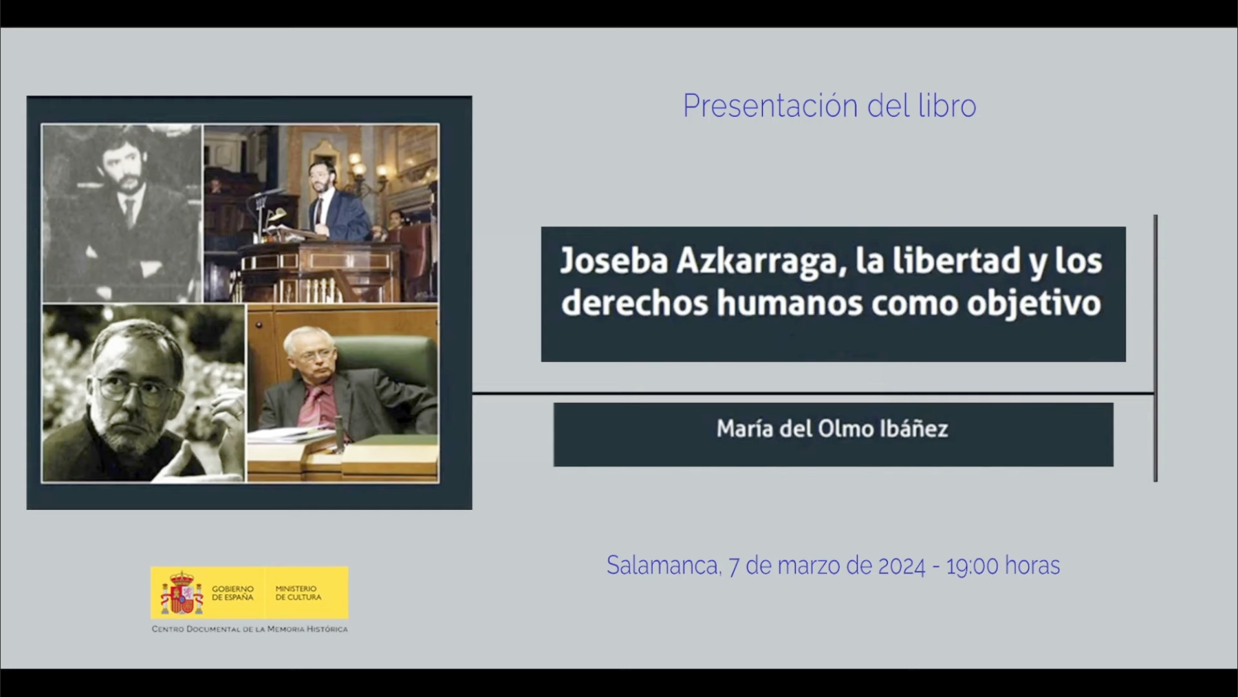 La presentación del libro de Joseba Azkarraga.
