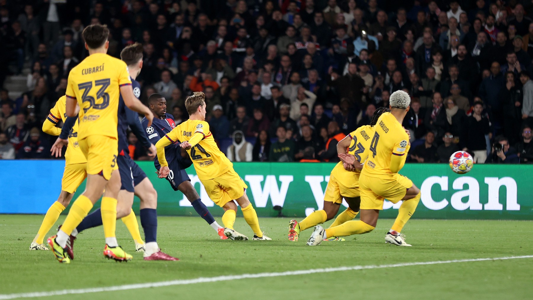 Dembélé anotó el empate contra el Barcelona (Getty)