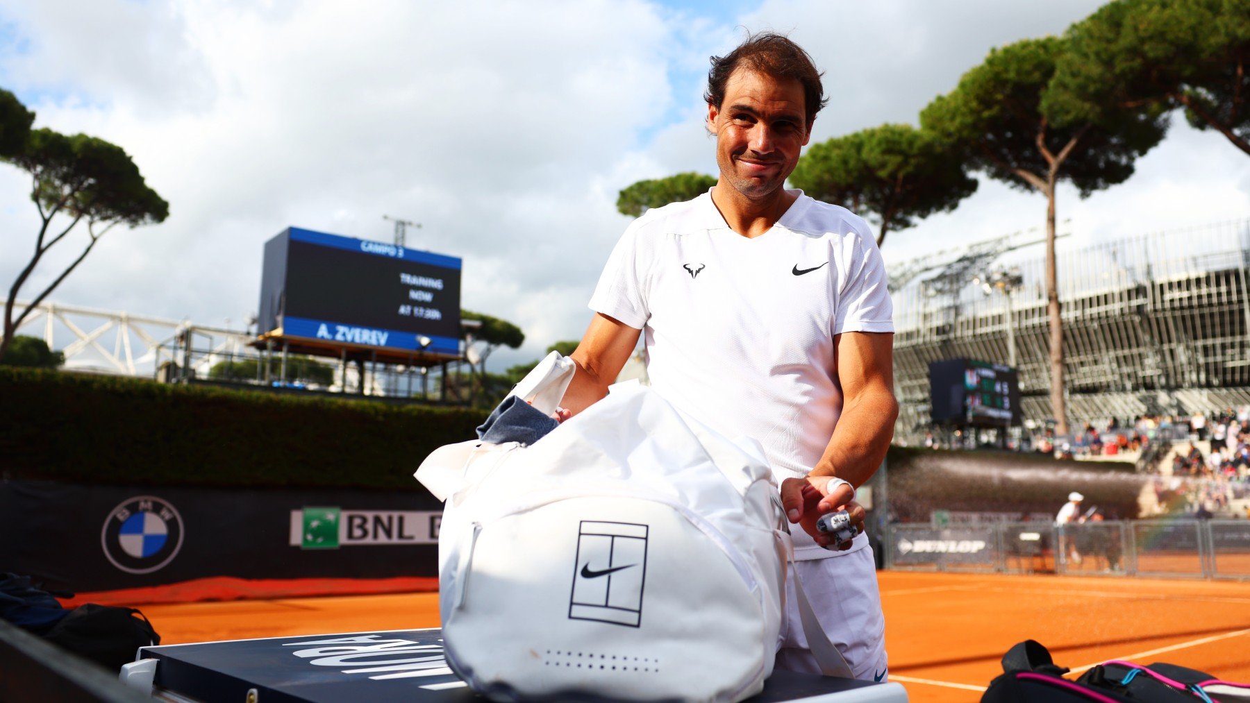 Rafa Nadal, en un entrenamiento. (Getty)