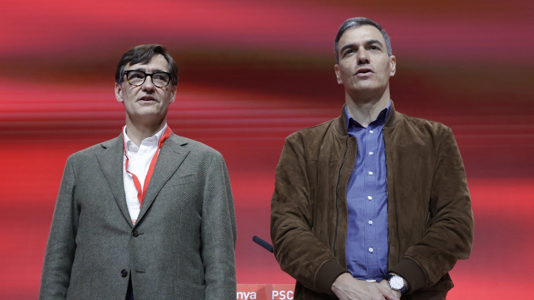 Salvador Illa y Pedro Sánchez. (Foto: EP)