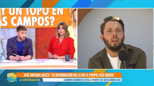 José Antonio Avilés confiesa que fue él quien dio la información del sobrino de Terelu Campos. (Mediaset)