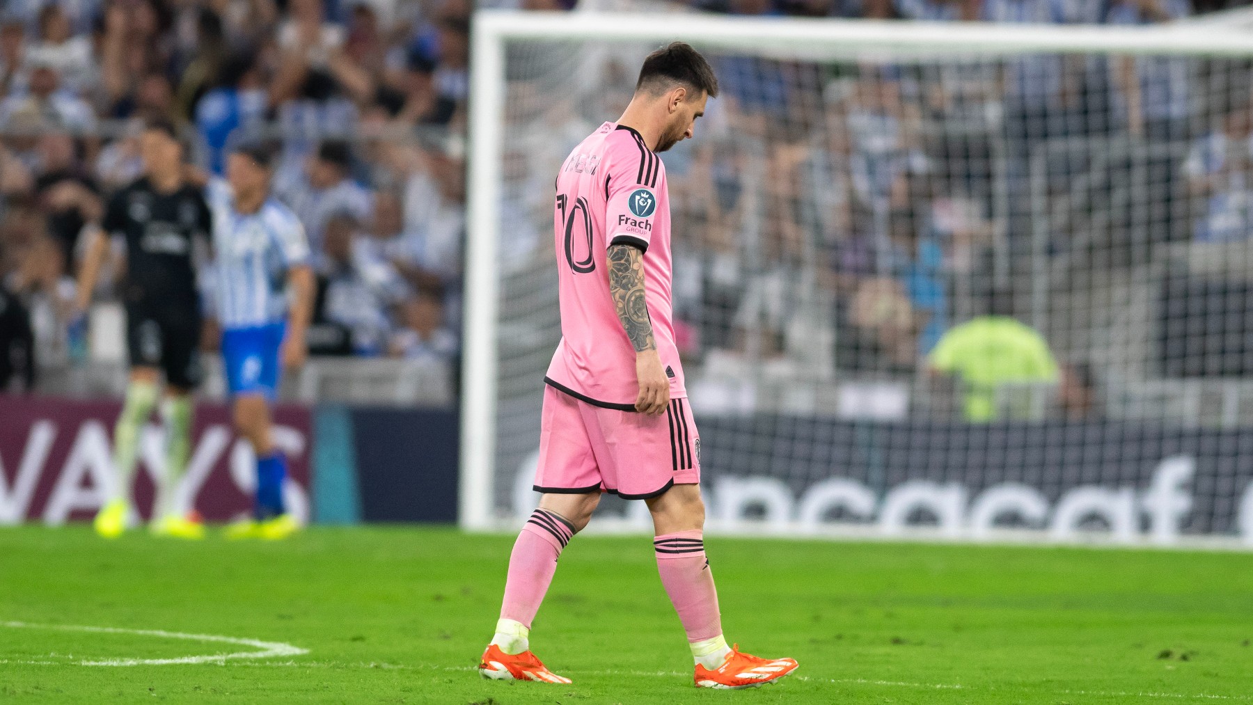 Leo Messi tras peder contra Monterrey (EFE)
