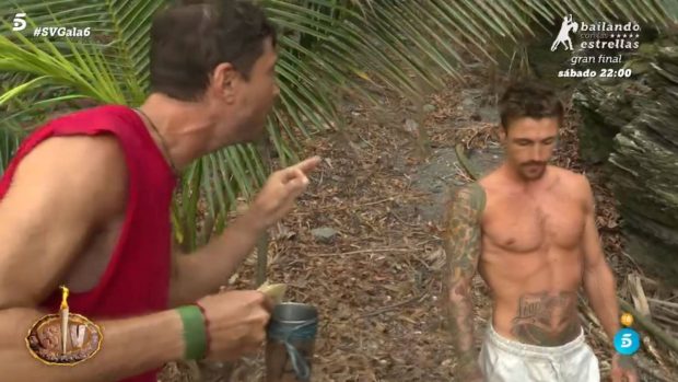 Ángel Cristo y Gorka en 'Supervivientes'. (Mediaset)