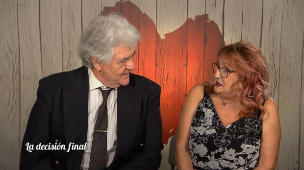 Juan Luis y Luisa en 'First Dates'. (Mediaset)